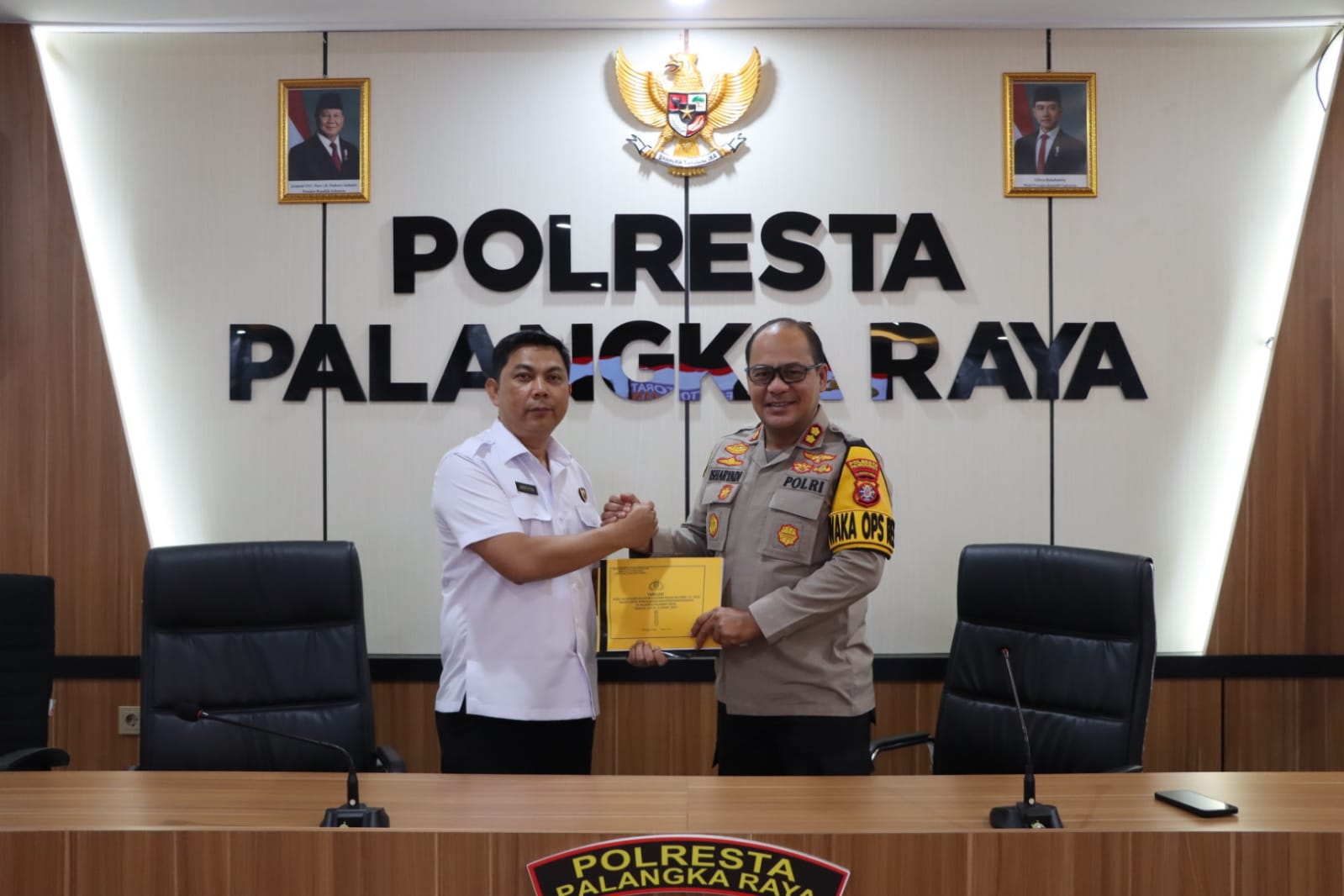 Polresta Palangka Raya Terima Tabulasi Hasil Audit Kinerja Tim Wasrik Itwasda Polda Kalteng