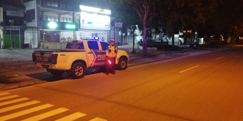 Cegah Balapan Liar, Satlantas Polresta Palangka Raya Gelar Patroli di Jalan Dr. Murjani