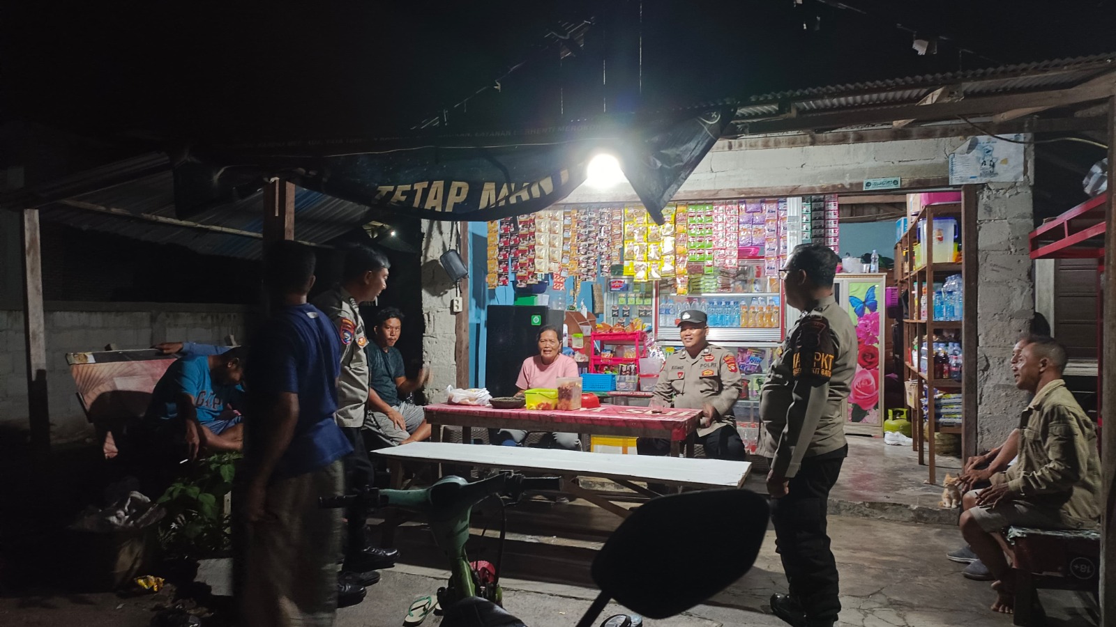 Hampiri Warga, Polsek Bukit Batu Imbau Jaga Ketenteraman di Bulan Ramadan