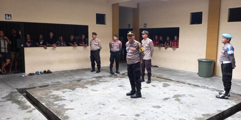 Datangi Rutan, Sattahti dan Piket Fungsi Polresta Palangka Raya Periksa Kondisi para Tahanan