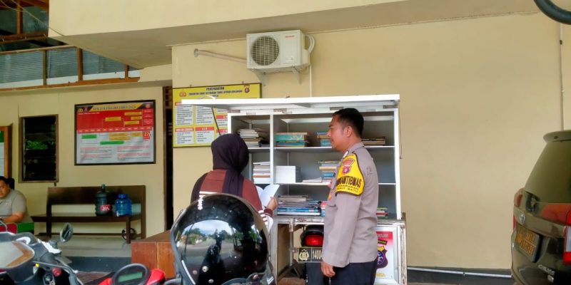 Dengan Siagakan Motor Bajaka Presisi, Polsek Bukit Batu Tumbuhkan Minat Baca