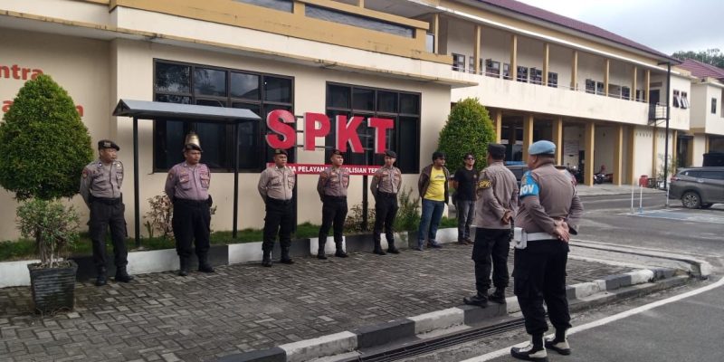 Apel Serah Terima Piket Fungsi di Kantor Polresta Palangka Raya Dilakukan Kanit III SPKT