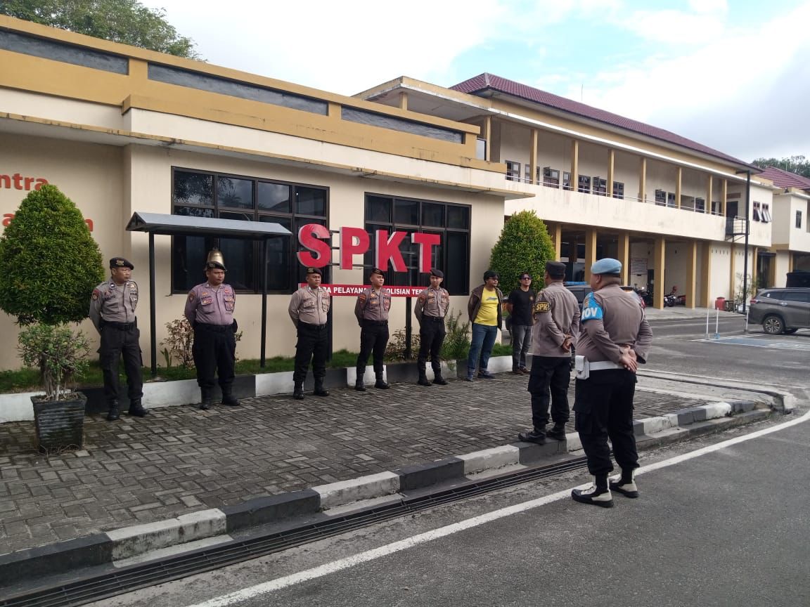 Apel Serah Terima Piket Fungsi di Kantor Polresta Palangka Raya Dilakukan Kanit III SPKT