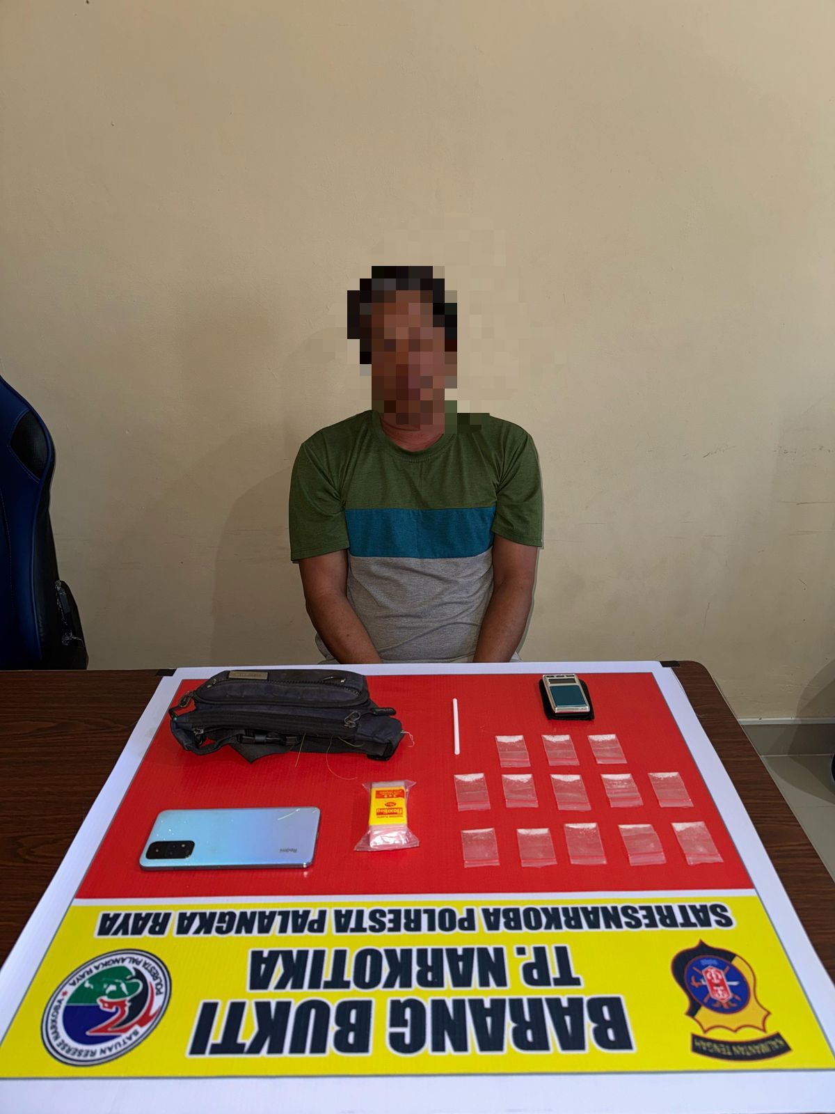 Satresnarkoba Polresta Palangka Raya Tangkap JF Pengedar Sabu di Pahandut