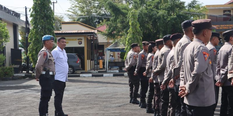 Personel Polresta Palangka Raya Akhiri Tugas dengan Apel Siang