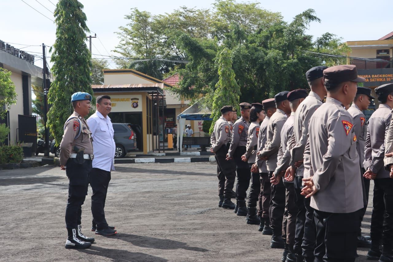 Personel Polresta Palangka Raya Akhiri Tugas dengan Apel Siang