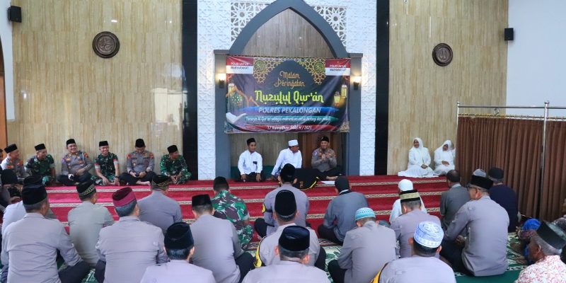 Peringati Nuzulul Quran, Polres Pekalongan Gelar Santunan Kepada Kaum Dhuafa
