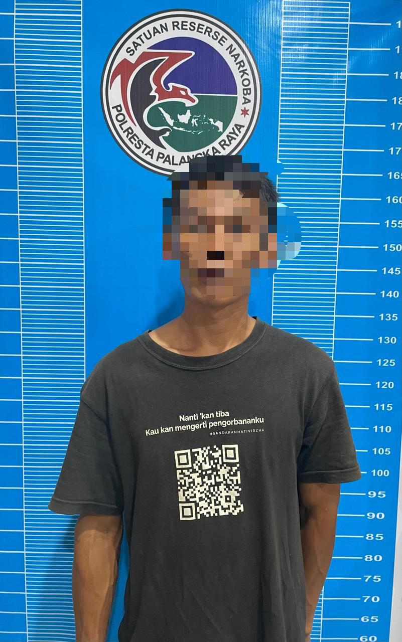 Satresnarkoba Polresta Palangka Raya Tangkap MK di Karanggan dengan Sabu 5,65 Gram