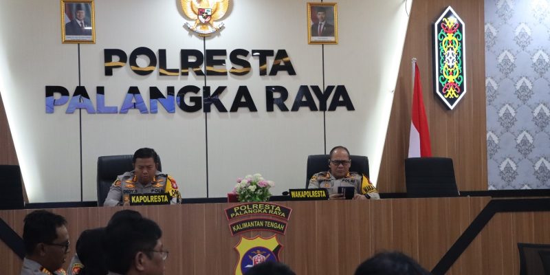 Kapolresta Palangka Raya Ikuti Arahan Kapolri Terkait Program Polri untuk Masyarakat Secara Daring