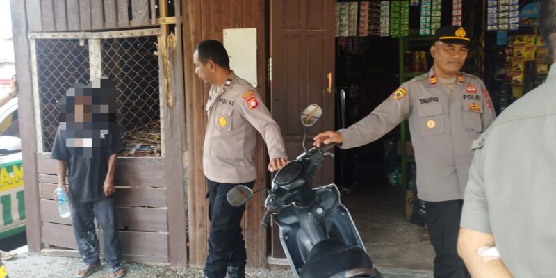 Polsek Sabangau Bersama Instansi Terkait Amankan ODGJ yang Meresahkan Warga
