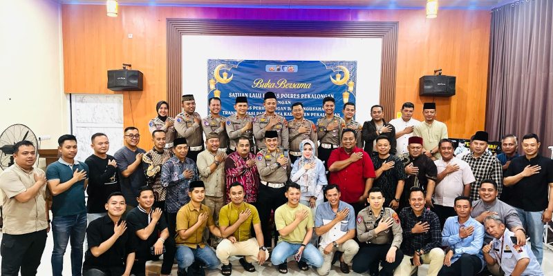 Satlantas Buka Bersama Dengan Dinas Perhubungan, Paguyuban Pengusaha Transportasi Pariwisata dan DPC Organda Kabupaten Pekalongan