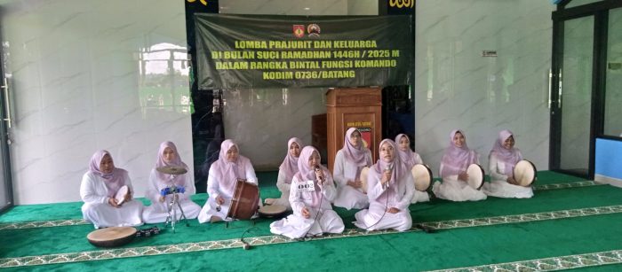 Persit KCK Cabang XXIV Kodim 0736/Batang Gelar Lomba Qasidah Rebana