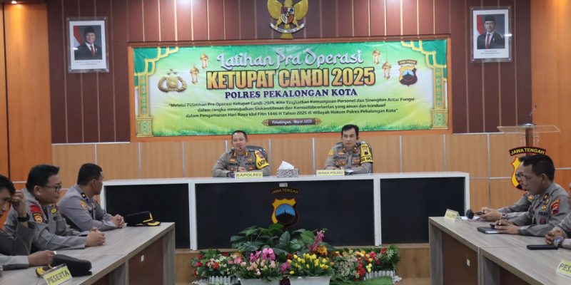 Jelang Mudik Lebaran Tahun 2025, Polres Pekalongan Kota Gelar Latpraops Ketupat Candi 2025