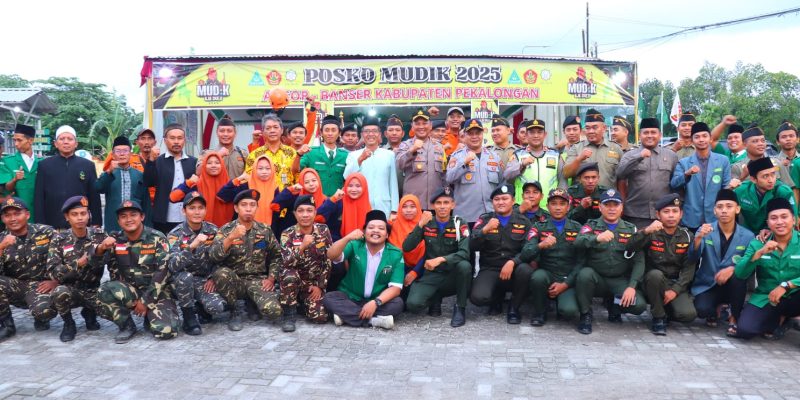 Kapolres Pekalongan Resmikan Posko Mudik 2025 Ansor-Banser