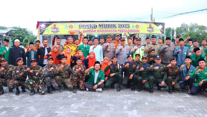 Kapolres Pekalongan Resmikan Posko Mudik 2025 Ansor-Banser