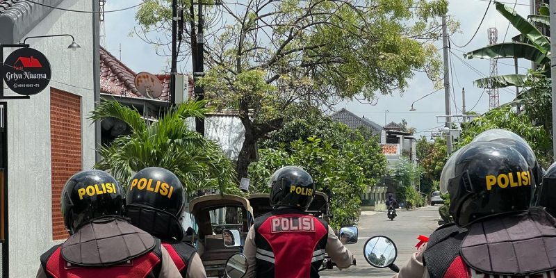 Polres Pekalongan Kota Patroli ke Pemukiman Saat Mudik Lebaran