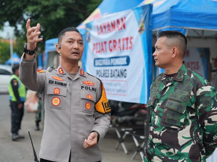 Sinergitas TNI/POLRI, Dandim dan Kapolres Batang Cek Kesiapan Posko Pam Ketupat Candi 2025