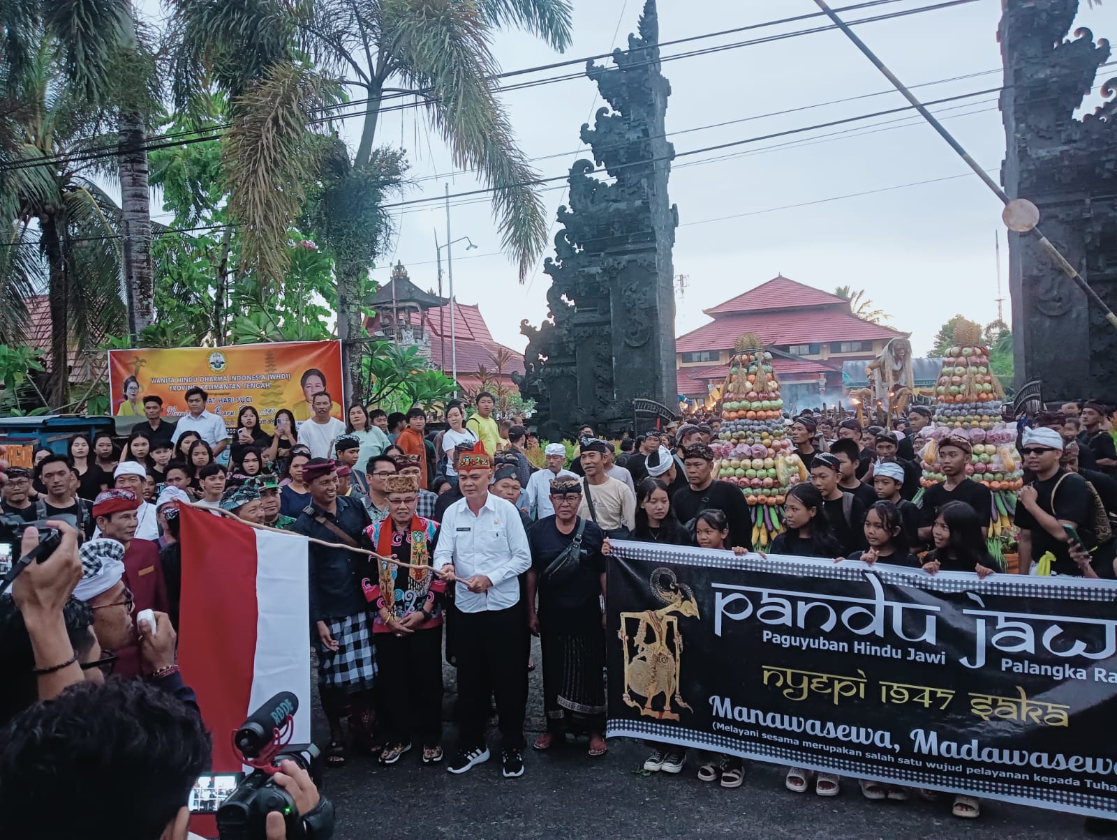 Jaga Kamtibmas Jelang Hari Raya Nyepi, Polresta Palangka Raya Lakukan Pam Pawai Ogoh-Ogoh