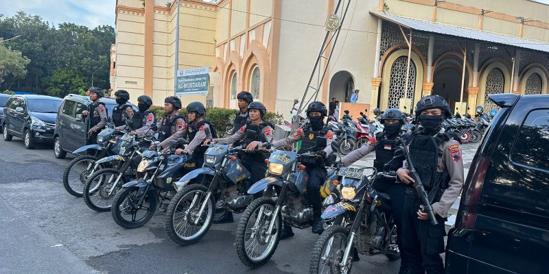 Guna Pengamanan Sholat Idul Fitri, Polres Pekalongan Terjunkan Ratusan Personil