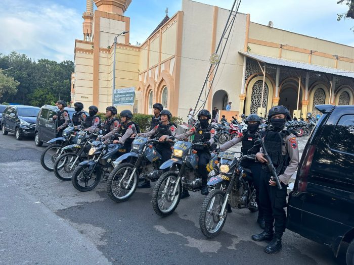 Guna Pengamanan Sholat Idul Fitri, Polres Pekalongan Terjunkan Ratusan Personil