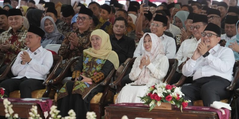 Wali Kota Mojokerto Ning Ita Hadiri Tasyakuran dan Santunan Anak Yatim Bersama Gubernur Jatim Khofifah