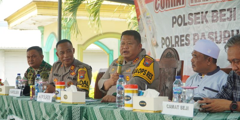 Polres Pasuruan Gelar Bansos Sambut Ramadhan di Masjid Roudhotul Hikmah
