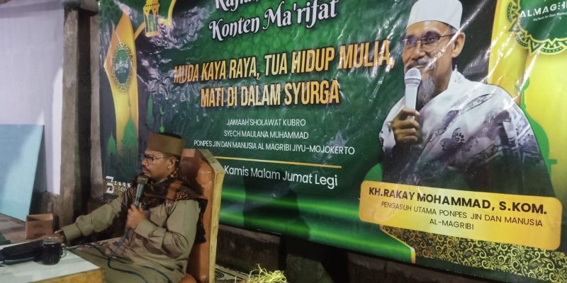 Sholawat Qubro Syekh Maulana Muhammad di Ponpes Jin dan Manusia Al-Magribi Jiyu Mojokerto