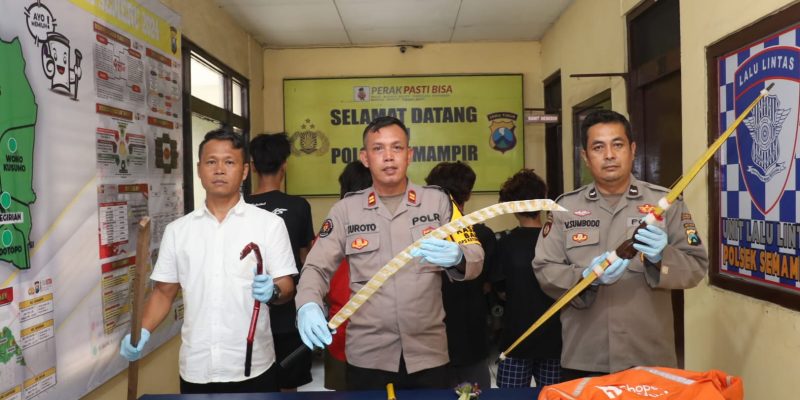 Empat Remaja Diamankan Polres Pelabuhan Tanjung Perak Usai Tawuran, Temukan Sajam hingga Busur Panah