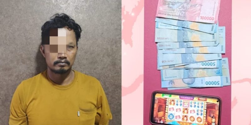Unit Reskrim Polsek Krembangan Amankan Pelaku Judi Online, Bermain Slot Higgs Games di Warkop.
