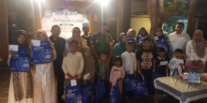 GRSS Gelar Halal Bihalal dan Santunan Anak Yatim di Pelataran Kelurahan Tandes Surabaya