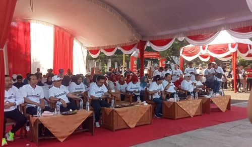 Dinas Kesehatan Kabupaten Nganjuk Bersama Gelar Tumpeng Masal peringati Hari Jadi Nganjuk ke 1088