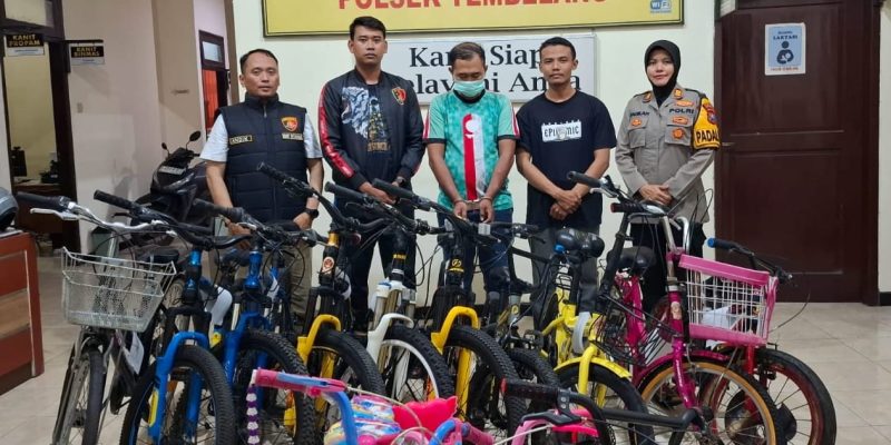 Polisi Bekuk Pelaku Spesialis Pencurian Sepeda Pancal di 11 TKP