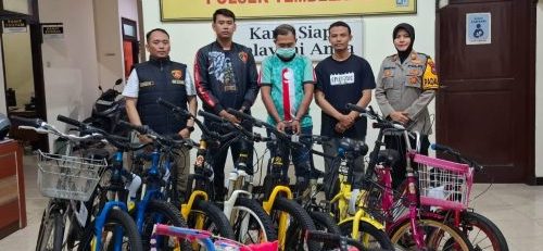 Polisi Bekuk Pelaku Spesialis Pencurian Sepeda Pancal di 11 TKP