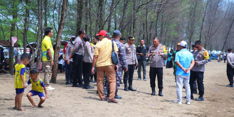 Pastikan Keamanan di Objek Wisata, Kapolres Pekalongan Kunjungi Wisata Air Pantai Wonokerto