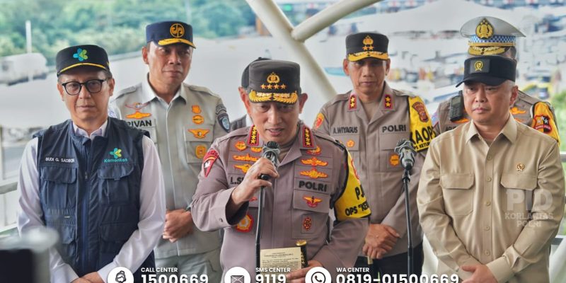 Cek One Way Nasional di KM 70 Cikatama, Kapolri: Ada Peningkatan tapi Tetap Lancar