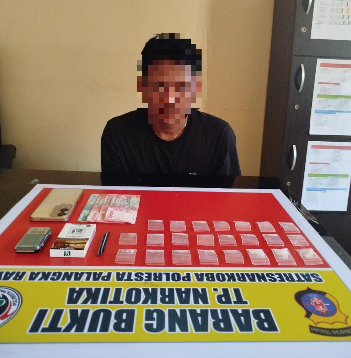Satresnarkonaba Polresta Palangka Raya Ungkap Kasus Peredaran Sabu, Seorang Pengedar Diamankan