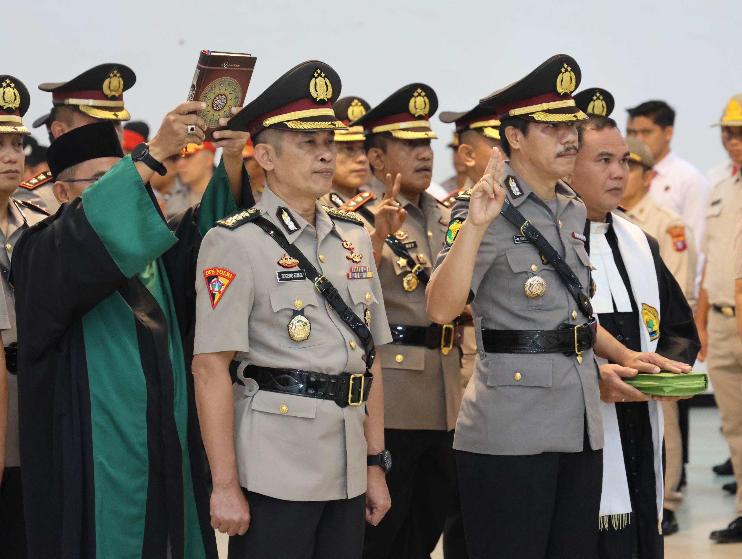 Sertijab Dipimpin Kapolda Kalteng, 3 Pejabat Utama dan 7 Kapolres Resmi Berganti
