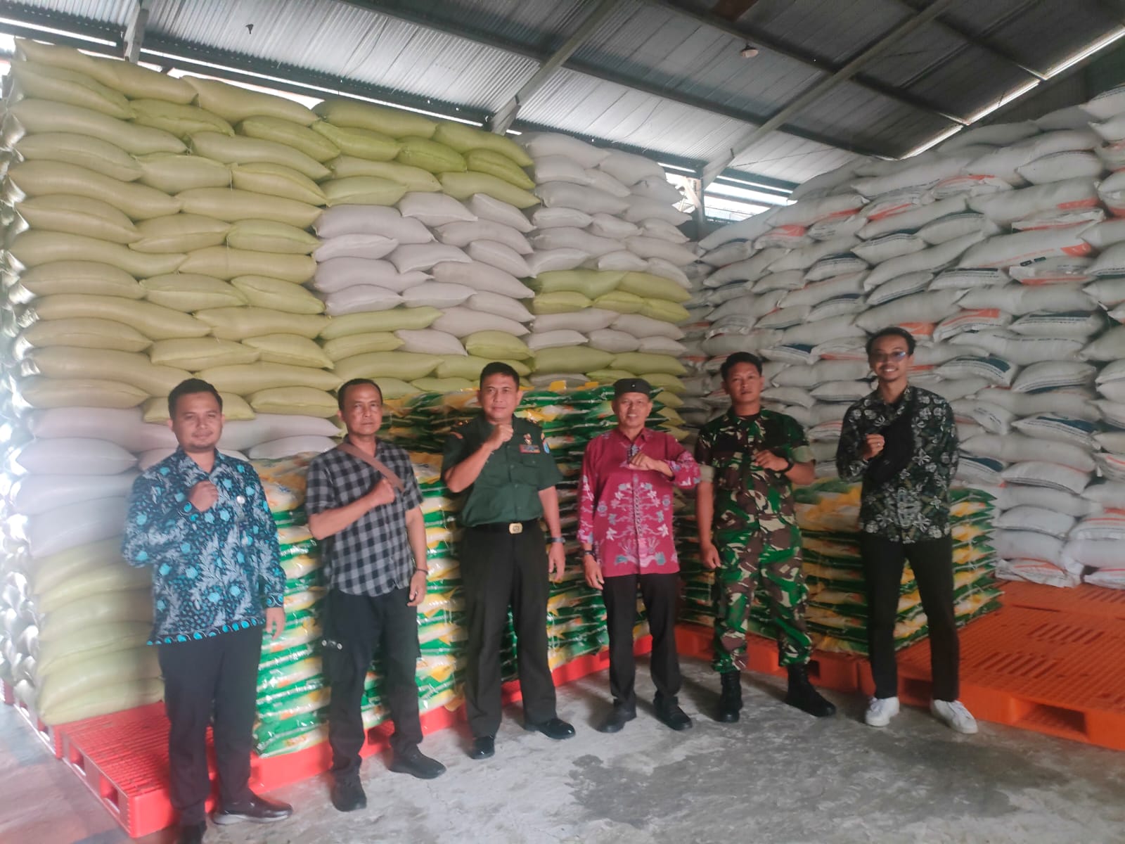 Dukung Jaga Ketahanan Pangan, Kodim 1016/Plk Berikan Pendampingan Serapan Beras