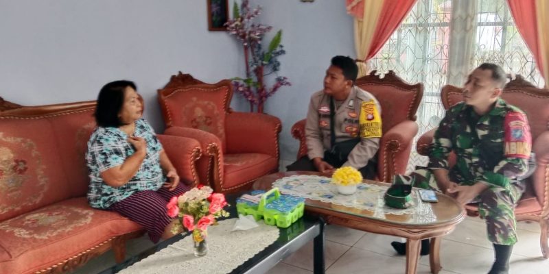Pererat Silaturahmi, Bhabinkamtibmas Kelurahan Langkai Sambangi Ketua RT Sampaikan Pesan Kamtibmas