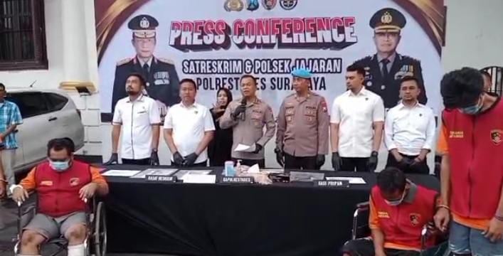 Jatanras Polrestabes Surabaya Berhasil Megamankan Tersangka Kasus Pencurian Dengan Kekerasan