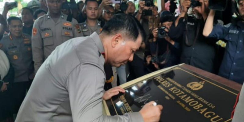 Kapolda Sulut Irjen Pol Rocky Harry Langi Resmikan Gedung Baru Polres Kotamobagu