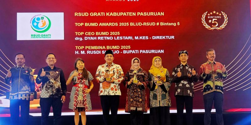 RSUD Grati Kabupaten Pasuruan Top BUMD Award 2025 Blud RSUD Bintang 5