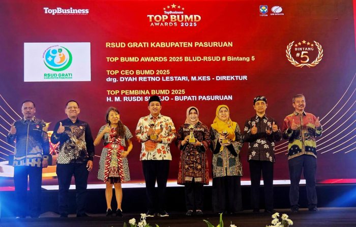 RSUD Grati Kabupaten Pasuruan Top BUMD Award 2025 Blud RSUD Bintang 5