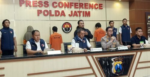Polda Jatim Ungkap Peredaran Narkoba Jaringan Internasional 4 Tersangka Diamankan