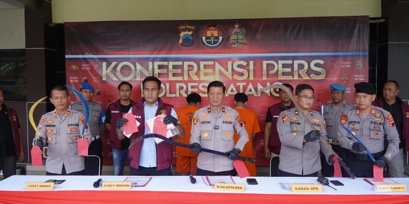Operasi Aman Candi 2025, Polres Batang Ungkap Sejumlah Kasus Kekerasan Pelajar dan Premanisme