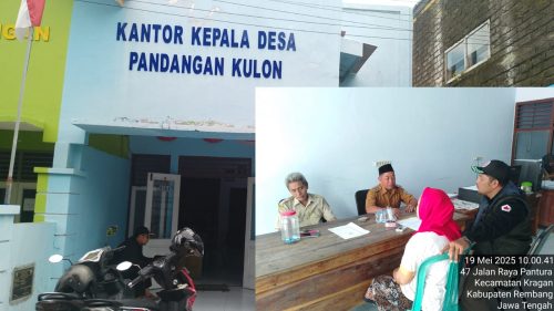 Pemdes Pandangan kulon- Kragan, “Diduga” Membiarkan Tanah Milik Tasripah Dibangun Perumahan Tanpa Izin Pemilik Tanah.