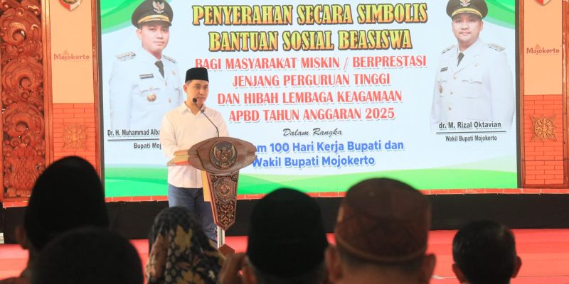 Hibahkan 390 Juta untuk Beasiswa, Gus Bupati Mojokerto: Kecerdasan dan Tekad Tidak Mengenal Latar Belakang