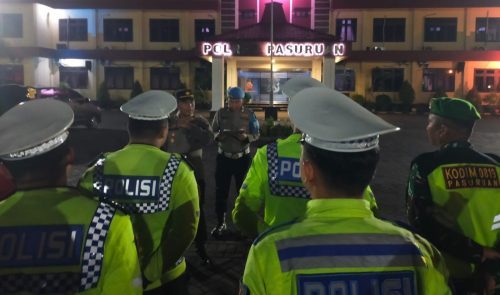 Polres Pasuruan Gelar Patroli Gabungan, Temukan Sajam dan Sisa Miras di Tempat Hiburan Malam