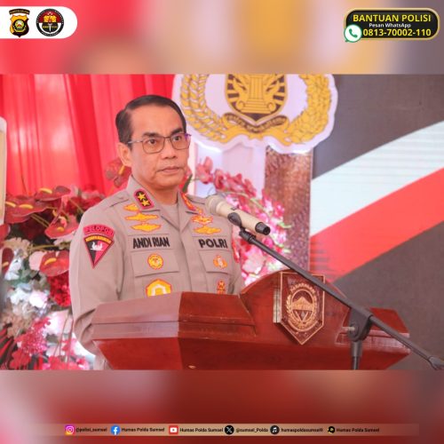 Penyambutan Kunjungan Kerja Kapolda Sumsel ke Polres Pagar Alam
