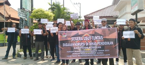 Usut Tuntas Dugaan Korupsi Di Dinas pendidikan Rembang.